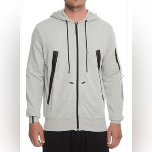 Paper Planes RocNation Full Zip Tech Fleece Hoodie Cotton Stretch‎ Mens XXL